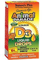 NaturesPlus Animal Parade Vitamin D3 Drops - 10 ml.