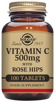 Vitamin C 500 mg Rose Hips 100 Tablets