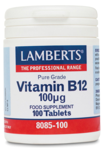 Lamberts Vitamin B12 100 mcg methylcobalamin 100 tablets