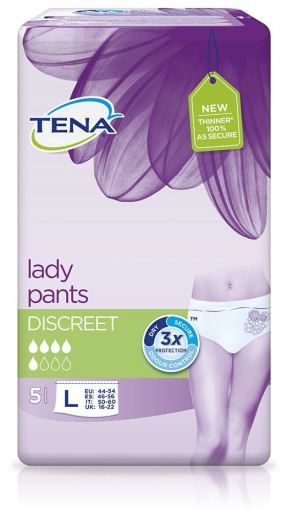 Lady Pants Discreet Large Panties 5 uds