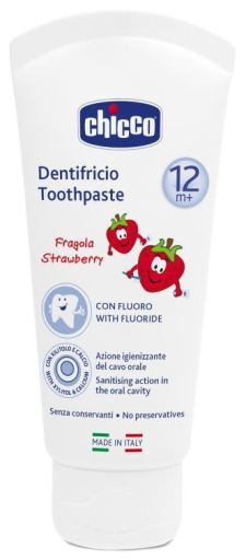 Strawberry Paste 12M+ With Fluoride