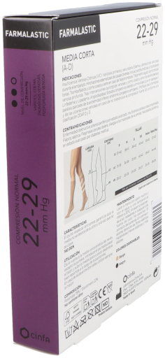 Cinfa Farmalastic Short Stocking 140 Medium Beige