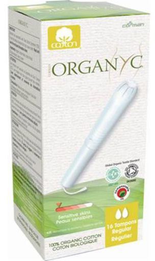Organyc Organic Cotton 100% tampons with applicator regular 16 Units