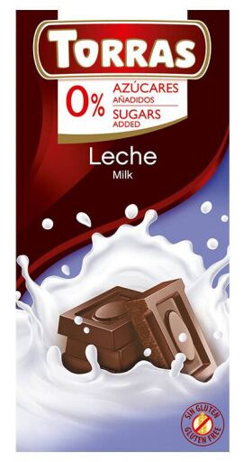 Sugar-free Milk Chocolate 75 gr