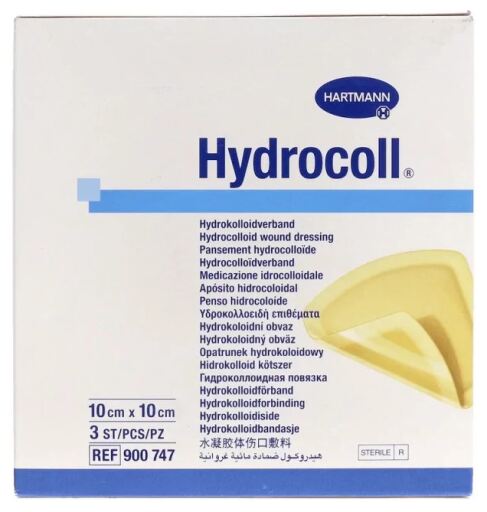 Hydrocoll dressing 10x10 cm 3 Units