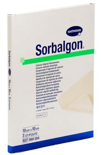 Sorbalgon Dressing 10 x 10 cm 3 Units