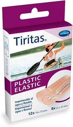 Plastic Elastic Bandages 2 sizes 20 units