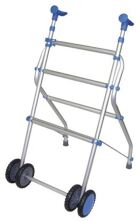 Aluminum walker with wheels