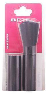 Retractable make up brush, synthetic hair