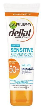 Delial Sensitive Advanced Cream for Face and Neckline SPF 50+ 50 ml