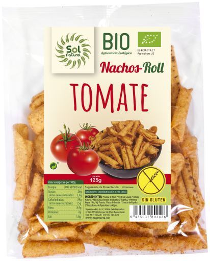 Roll Nachos Tomato Corn Gluten Bio 125 gr