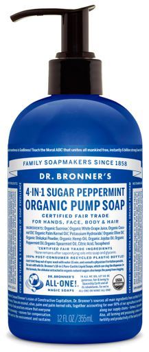Dr. Bronner's Peppermint Sugar Soap 355 ml