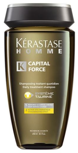 Homme Capital Force Champ&uacute; Traitant Quotidien 250 ml