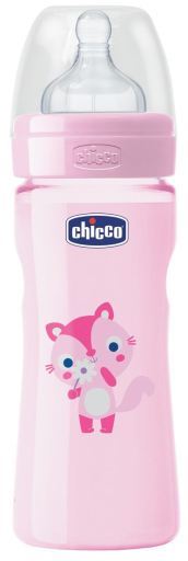 Flow silicone baby bottle 250Ml Middle 2M +