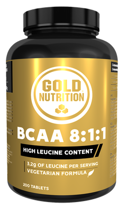 GoldNutrition BCAA's 8:1:1 Force 200 Tablets