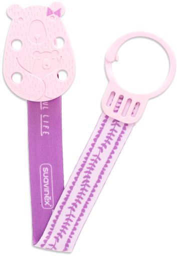 Purple Bear Ribbon Brooch