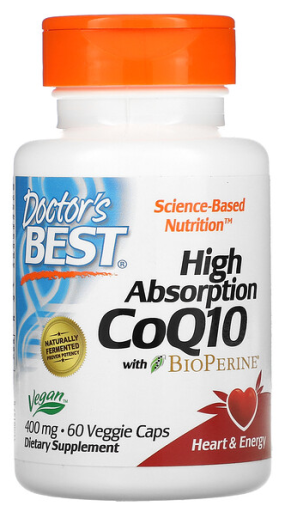 High Absorption CoQ10 with Bioperine 400 mg 60 vcaps