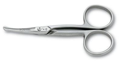 Curved Stainless Steel Baby Scissors 4"