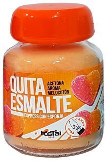 Acetone sponge polish remover Peach scent 75 ml