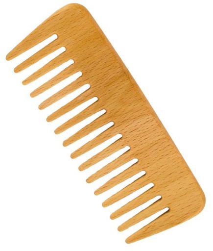 Beech wood comb for curly hair