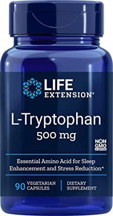 L-Tryptophan 500 mg 90 Vegetable Capsules