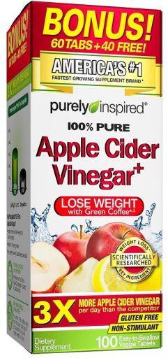 100% Pure Apple Vinegar Cider 100 tablets
