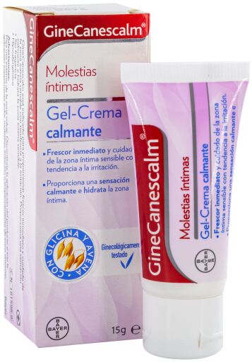 Bayer GineCanescalm Gel-Cream Irritation Relief 15 gr