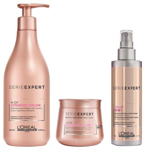 Vitamin Color A-Ox Pack: Shampoo + Mask + Multi-Benefits Spray