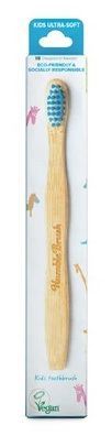 Children's Toothbrush Ultra Soft Blue Bamboo