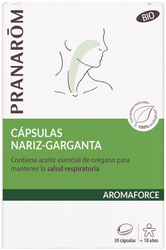 Aromaforce Organic Nose Throat Capsules 30 Capsules