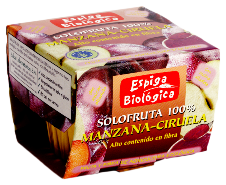 E.Bio Solofruta Fiber apple- plum Eco 2x100 gr