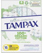 Cotton Protection Organic Tampons Regular 16 Count