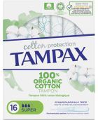 Cotton Protection Organic Super Tampons 16 Count