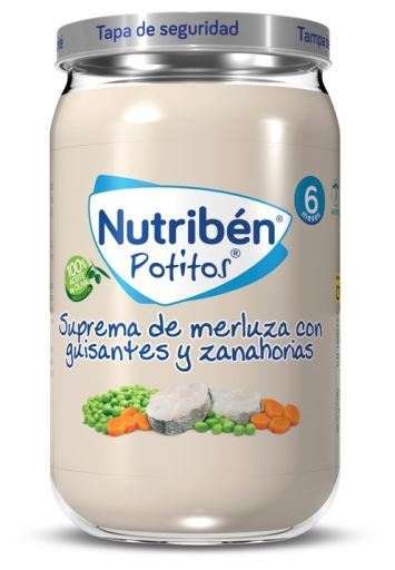 Nutrib&eacute;n Hake Supreme Stew with Peas and Carrots 235 gr