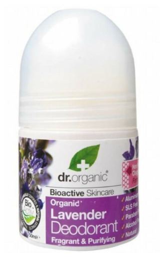 Dr. Organic Lavender Deodorant Roll On 50ml