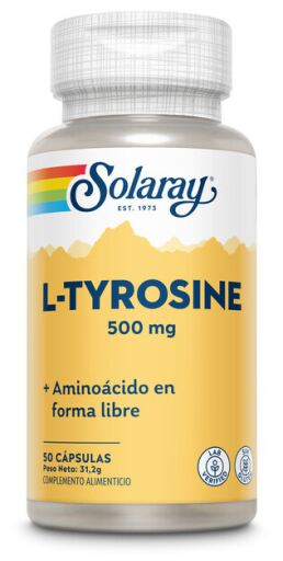 Solaray L-Tyrosine 500 mg 50 Vegetable Capsules