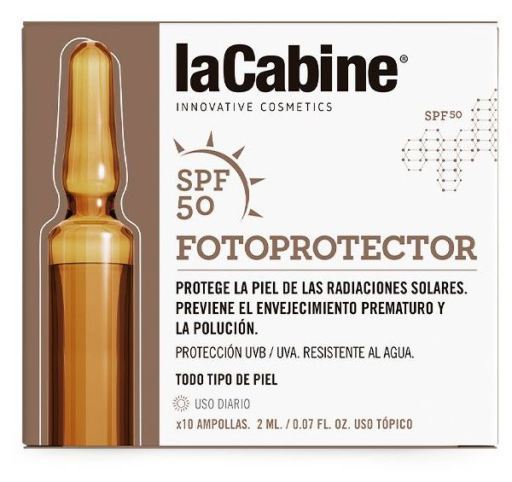 Spf50 10X2 ml photoprotector ampoules