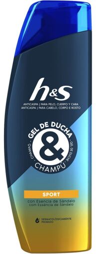 Shower Gel and Anti-dandruff Shampoo Sport 300ml
