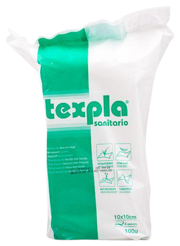 Texpla Fabric Dressing S/Knit 10x10cm 8x5 pcs