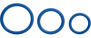 Calexotics Tri Rings Blue