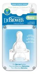 Dr. Brown&#39;s Standard Flow 2-Pack Teats (Cereal)