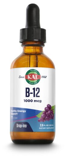 Kal Vegetarian B12 Drops 1000 mcg 53 ml