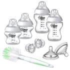Closer to Nature 6-piece white baby bottle starter kit