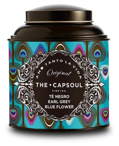 The Capsoul Black bulk tea Earl gray Blue Flower 100 gr