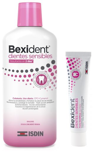 Bexident Sensitive Teeth Mouthwash 500 ml + Toothpaste 75 ml