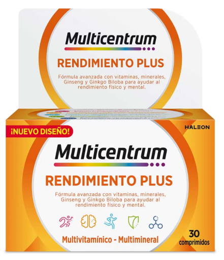 Multicentrum Performance Plus with Ginseng and Ginkgo 30 Tablets