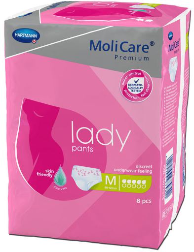 5 Drops Women&#39;s Incontinence Panties M 8 pcs
