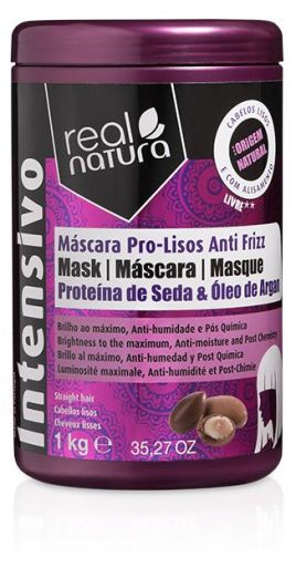 Real Natura Hair Mask without Salt Pro Lisos Anti Frizz Argan