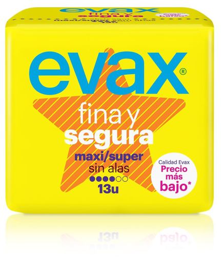 Evax Fine and Safe Maxi Without Wings 13 Units