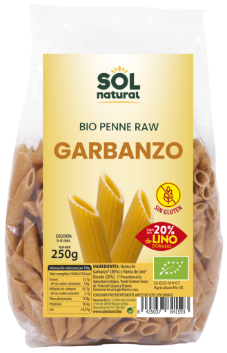 Gluten-free Bio Linen Chickpea Penne Pasta 250 gr